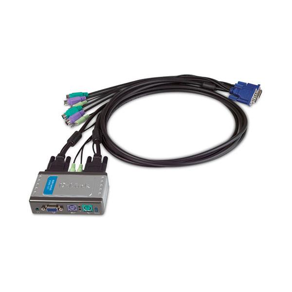 D-Link 2-Port PS/2 VGA with Audio KVM Switch