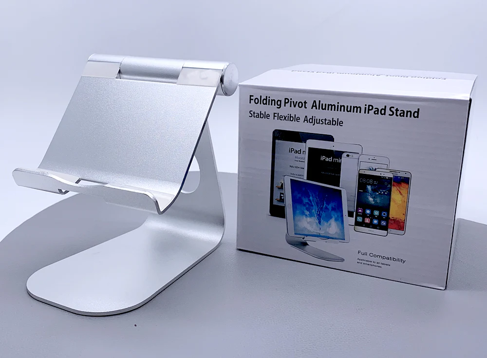 Folding Pivot Aluminum iPad / Tablet Stand 5