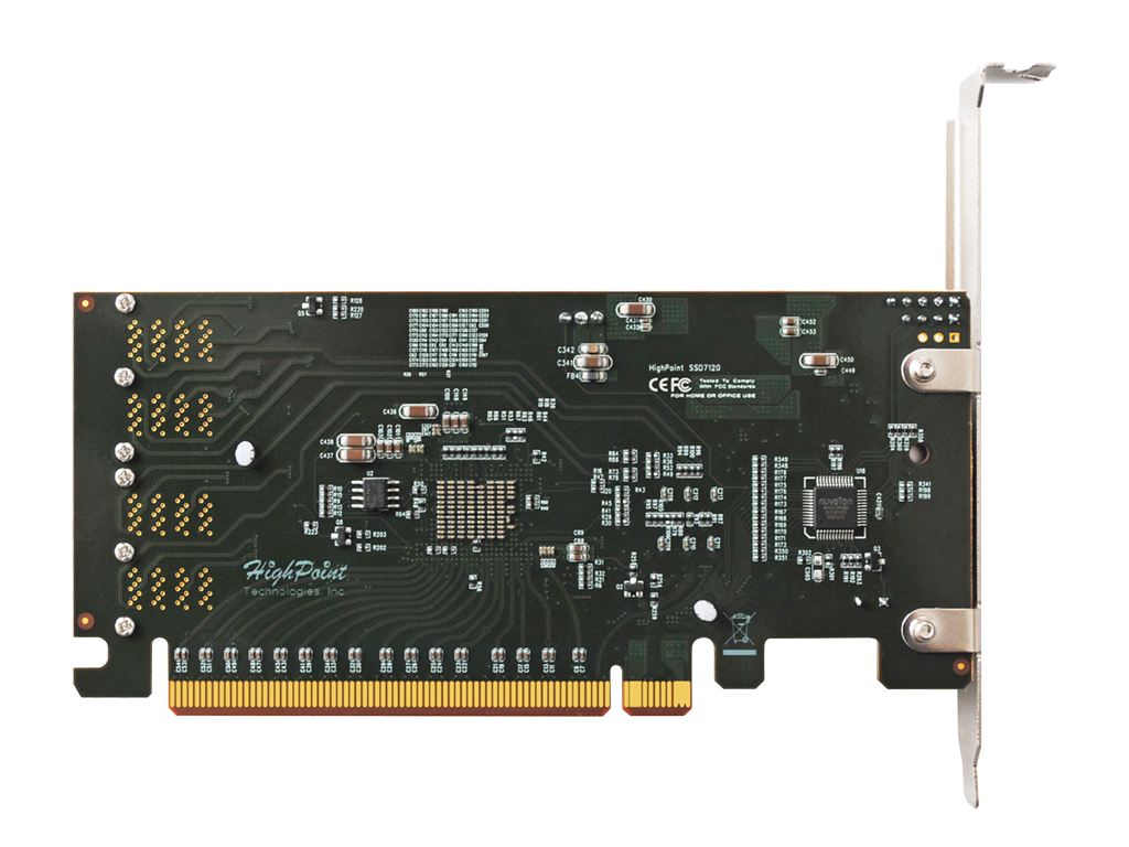 HighPoint PCIe 3.0 x16 4-Channel U.2 NVMe RAID Controller 5