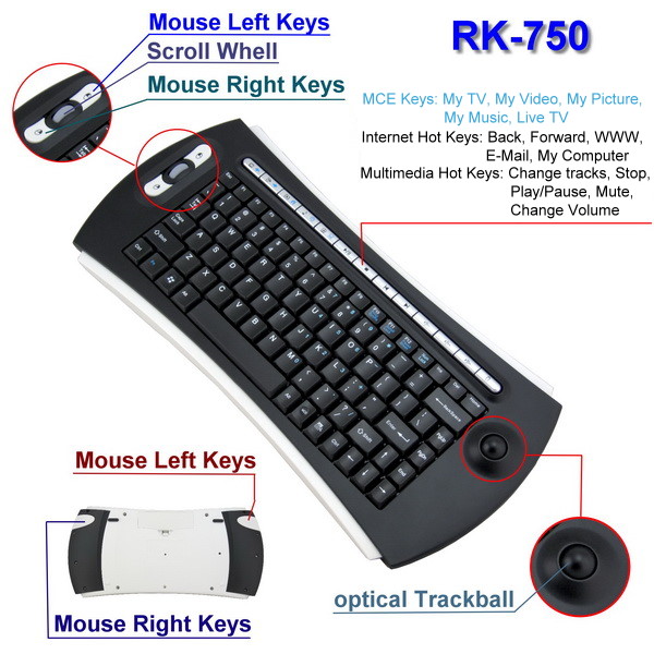   Focus RK-750 + Trackball