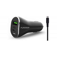 PureGear Car Charger, 48W PD3.0, QC 3 w/ USB-C Cable