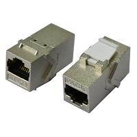 מתאם RJ45 CAT6a נקבה-נקבה מסוכך לשקע קיסטון