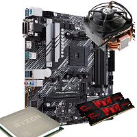 Bundle: AMD Ryzen 5 5600G + Arctic Freezer 64 Pro + Asus Prime B550M-A + G.Skill 16GB (2x8GB) DDR4 3200Mhz Aegis Memory