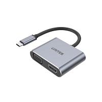 Unitek USB Type-C Multi-Port Hub 1xHDMI2.0 + VGA + 1xUSB + Power Delivery