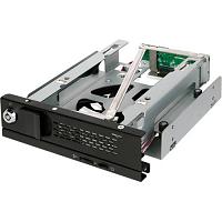 Icy Dock Trayless 3.5" SATA HDD Hot-Swap Rack for External 5.25" Bay / With Key Lock and Fan