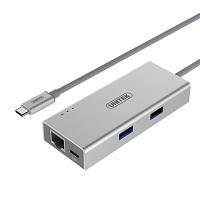 Unitek USB3.1 Type-C Multi-Port Hub 2xUSB + RJ45 + 1xUSB-C with Power Delivery