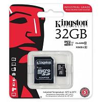 כרטיס זיכרון Kingston Industrial-Temperature MicroSD UHS-I 32GB + SD Adapter