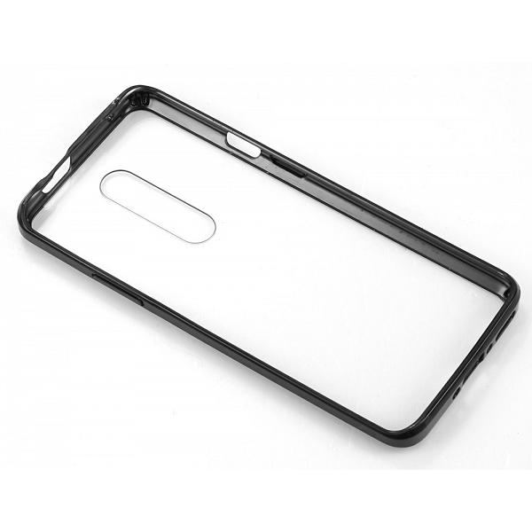 TPU Case for OnePlus 7 Pro, Clear / Black