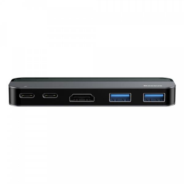 Baseus 2xUSB-C to 1x HDMI1.4 + 2x USB3.0 + 1x USB-C PD Adapter 3