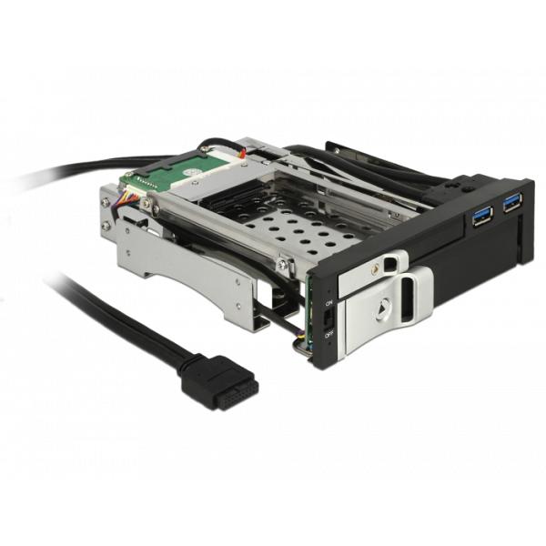 Hot Swap 2.5\" & 3.5\" SATA HDD/SSD Backplane for External 5.25\" Bay