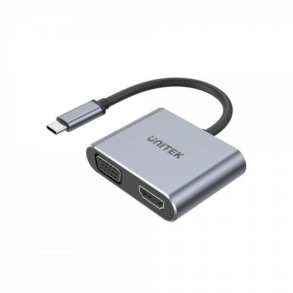 Unitek USB-C Multi-Port Hub HDMI2.0 + VGA + USB + Power Delivery
