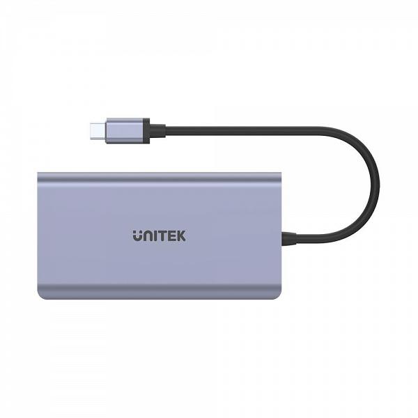 Unitek USB3.1 Type-C Multi-Port Hub 2xUSB + RJ45 + HDMI + DP + Card Reader + 1xUSB-C with 100W Power Delivery 4