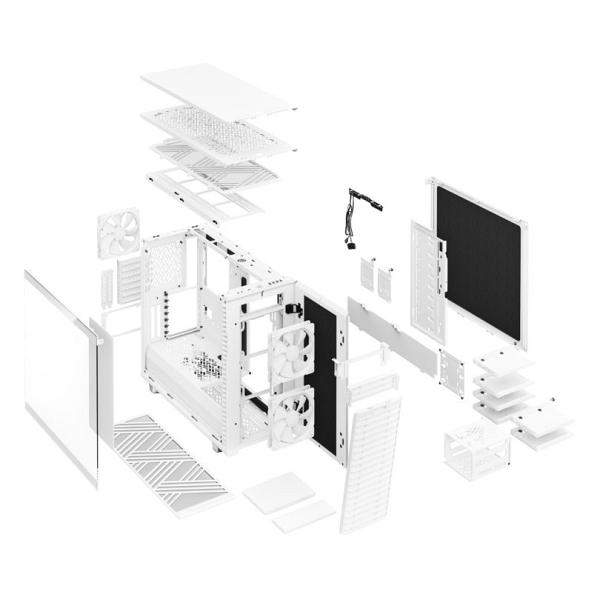  Fractal Design Define 7 White, Clear Tint 8