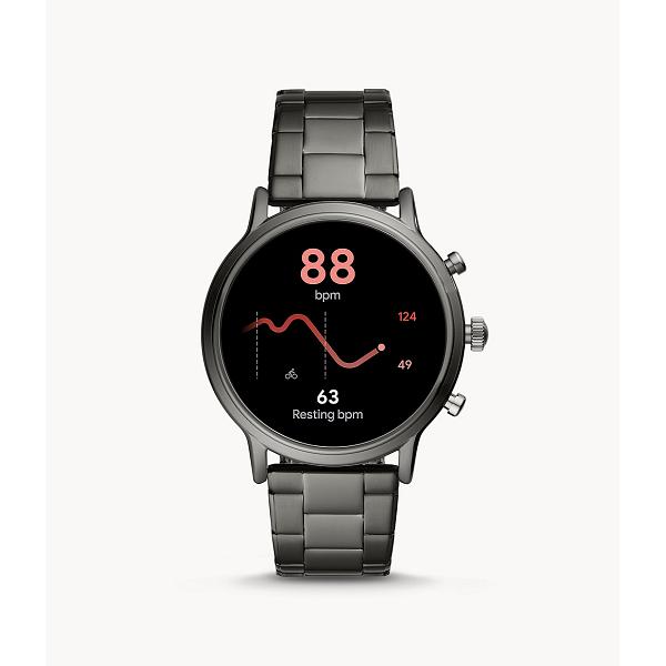 Fossil Gen 5 Smartwatch - The Carlyle HR Smoke Stainless Steel 7
