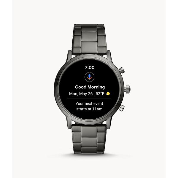 Fossil Gen 5 Smartwatch - The Carlyle HR Smoke Stainless Steel 8