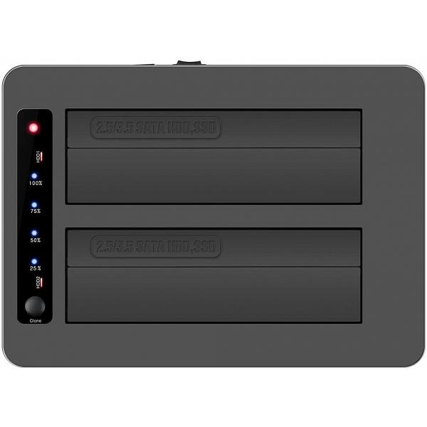 SATA HDD/SSD Duplicator, 2-Bay 7