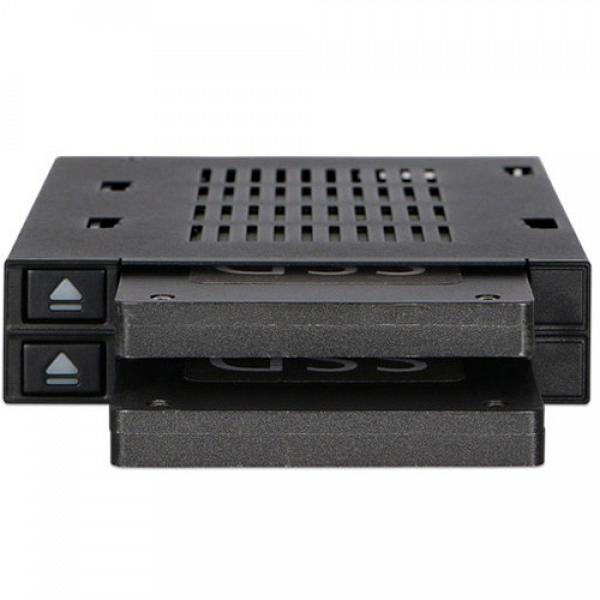 Icy Dock flexiDock 2x2.5\" SATA HDD/SSD Docking for External 3.5\" Drive Bay 5