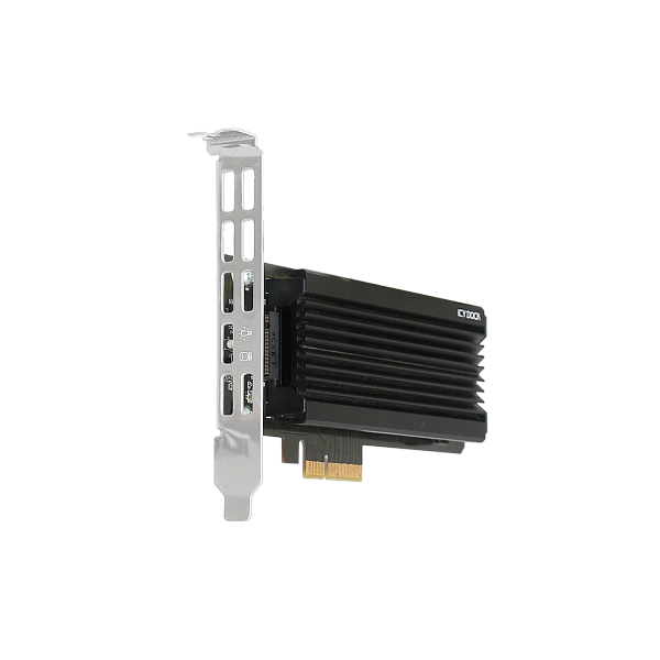Icy Dock EZConvert Ex Pro M.2 NVMe SSD to PCIe 3.0/4.0 x4 Adapter with Heat Sink & PCIe Bracket 3
