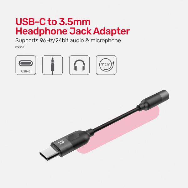 Unitek USB-C to 3.5mm Headphone Jack Adapter 5