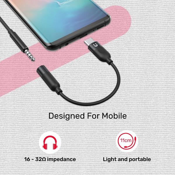 Unitek USB-C to 3.5mm Headphone Jack Adapter 7