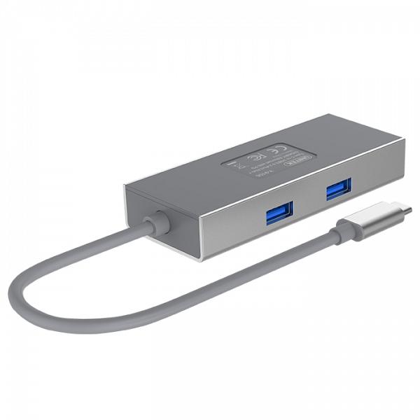 Unitek USB3.1 Type-C Multi-Port Hub 2xUSB + RJ45 + 1xUSB-C with Power Delivery 4