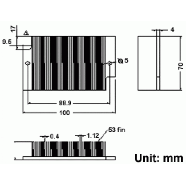 Thermaltake K8 1U Passive cooler (A1882) horizontal 4